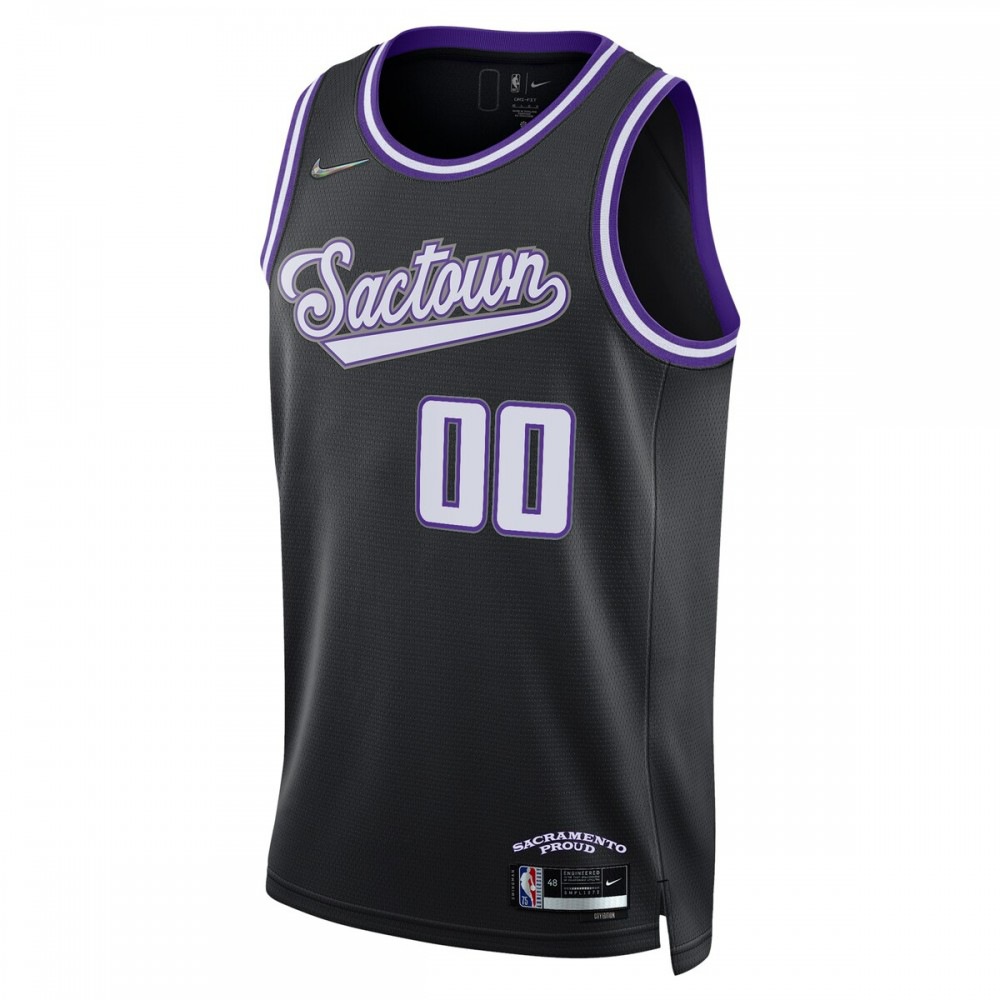 Sacramento Kings 2021/22 Swingman Custom Jersey - City Edition - Black-Pro Kit Vault | Brand New 26/27 Sports Jerseys